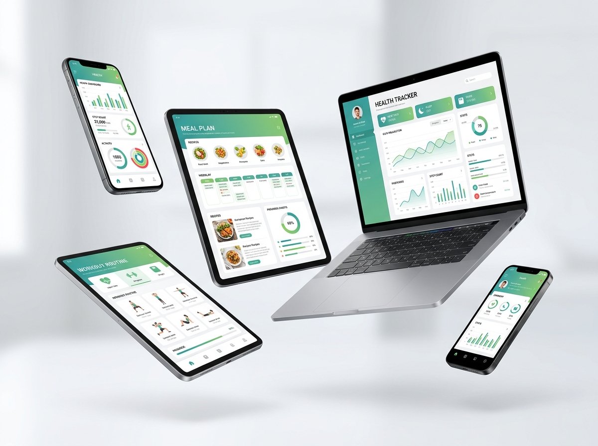 CM Marketing Lab digital products shown on multiple devices